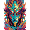 Mask in comic style
