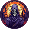 Gruseliges Halloween-partykostüm Sensenmann