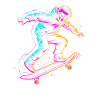 Cartoon Skateboarder Drawing