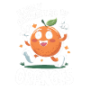Lustiges Orangenfrucht Geschenk
