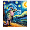 Armadillo Starry Night Painting