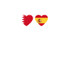Bahreïn Espagne Heartbeat Drapeau Bahreïn
