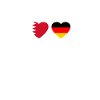 Bahreïn Allemagne Heartbeat Drapeau Bahreïn