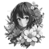 Fille aux fleurs 🌸 - 2