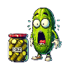 Funny cucumber design