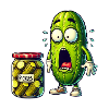 Funny cucumber design