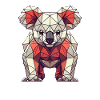 Geometric Art Koala Koalas