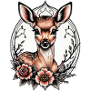 Fawn Tattoo Style