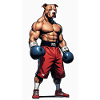 Pitbull im Boxtraining