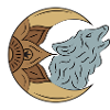 Moon Wolf Art