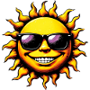 Sun with Sunglasses