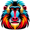 Mandrill monkey