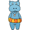 Hippo Swim Ring