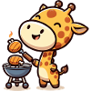 Cute BBQ Giraffe