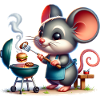 Cute BBQ Mouse