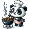 Cute BBQ Panda