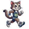 Chat marathonien mignon