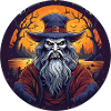 Gruseliges Halloween-partykostüm Hexenmeister