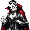 Gruseliges Halloween-partykostüm Vampir