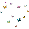 LUCIA - Pigenavn med farverige sommerfugle