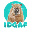 Capybara Wasserschwein Idgaf