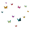 LEONI - Girl's Name with Colorful Butterflies