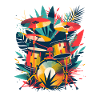 Drum Set Illustration