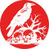 Mystic Raven with Skulls