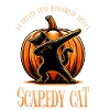 Joyeux Halloween, chat effrayé