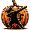 Joyeux Halloween, chat effrayé