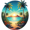 On the beach