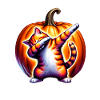 Joyeux Halloween, chat effrayé