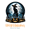 Joyeux Halloween, chat effrayé