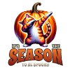 Joyeux Halloween, chat effrayé