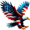 Eagle Flag USA USA American