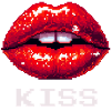 Red lips, kiss