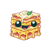 Sweet lasagna with eyes