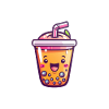 Happy bubble tea