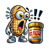 Funny peanut design