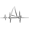 Sailing Boat Heartbeat Sailboat