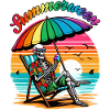 Summerween Skeleton: Chillen im Sommer