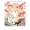 Raccoon Japan Cherry Blossom Moon