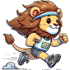 Mignon marathonien lion