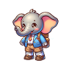 Cute Schoolboy Elephant