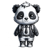 Cute Schoolboy Panda