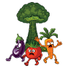 Funny Vegetable Cartoon Explosion