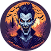 Gruseliges Halloween-partykostüm Vampir