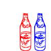 Die Drei Flaschen - hell