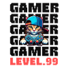 Gamer Shirt with Cat Gift
