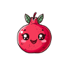 Cute cartoon style pomegranate